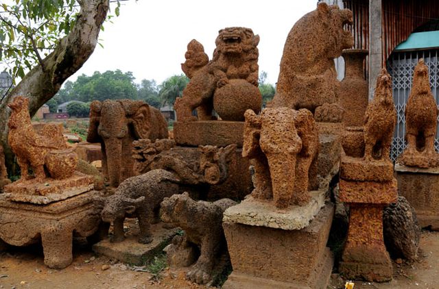 kỳ công nghề khai thác đá ong