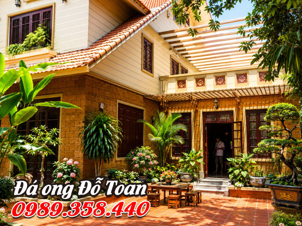 Mẫu nhà ốp gạch đá ong