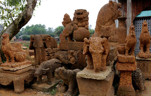 Các sản phẩm đá ong ở Bình Yên